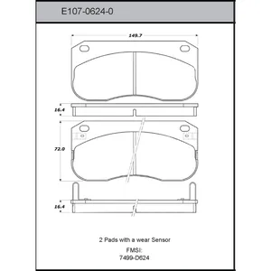 Bendix DISC PAD 446344 