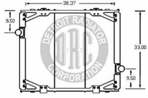 Detroit Radiator Kenworth 1154732 