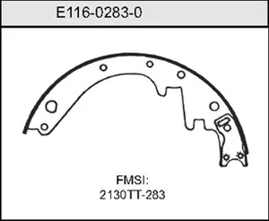 Bendix BRAKE SHOE 444816 