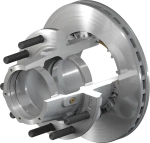 Conmet Aluminum Conventional Hub/Rotor TP Trailer Hub 347784 