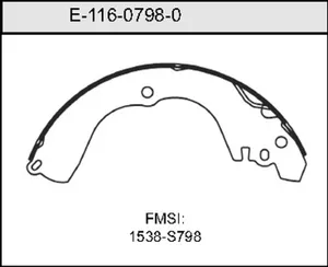 Bendix BRAKE SHOE 453724 
