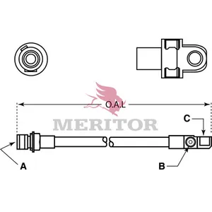 Meritor HYDRAULIC HOSE 782798 