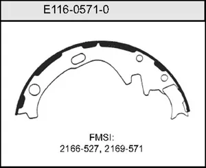 Bendix BRAKE SHOE 441012 