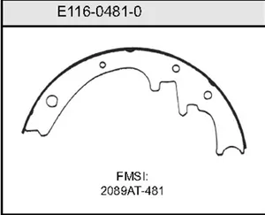 Bendix BRAKE SHOE 442004 