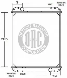 Detroit Radiator Freightliner 1147712 