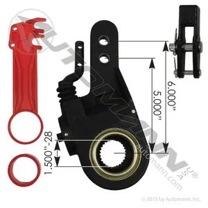 Automann Slack Adjuster, Brake, Crewson Type, 5-6 In. Curved 265688 