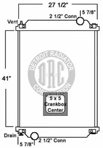 Detroit Radiator Freightliner 1152214 