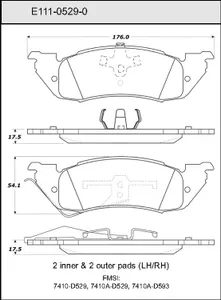 Bendix DISC PAD 444412 
