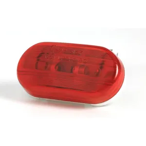 Grote Clr/Mkr Lamp - Clr/Mkr,Red,2Bulb,Oval,Pgt Typ W/Opt Len 244798 