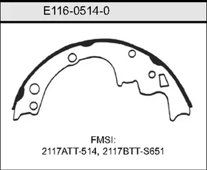 Bendix BRAKE SHOE 450148 