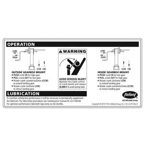 Holland DECAL,LANDNG GE 621156 