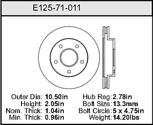 Bendix ROTOR 441790 