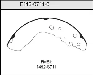 Bendix BRAKE SHOE 446844 