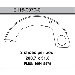 Bendix BRAKE SHOE 459766 