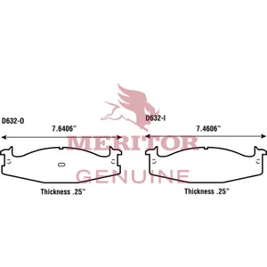 Meritor DISC PAD 1008728 