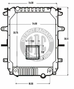 Detroit Radiator Freightliner 1444060 