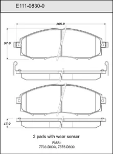 Bendix DISC PAD 445032 