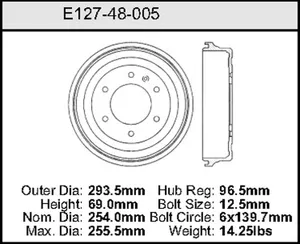 Bendix Brake Drum 10 x 11.56 460062 