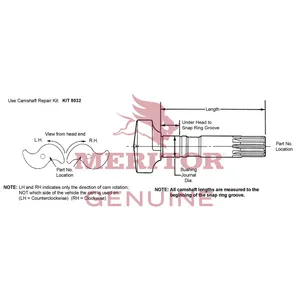 Meritor Cam/Lh Chrome 730270 