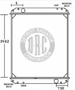 Detroit Radiator Freightliner 1442204 