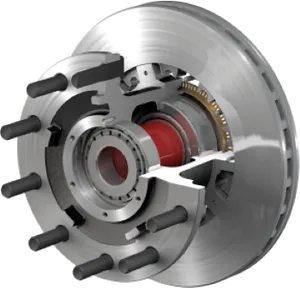 Conmet Iron PreSet Hub/Rotor FL Front Hub 287128 