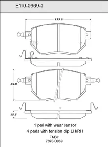 Bendix DISC PAD 446546 