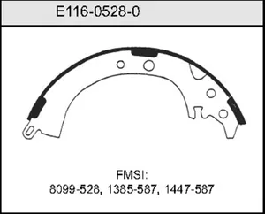 Bendix BRAKE SHOE 444176 