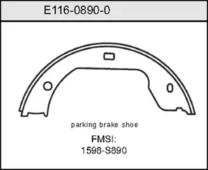 Bendix BRAKE SHOE 443108 