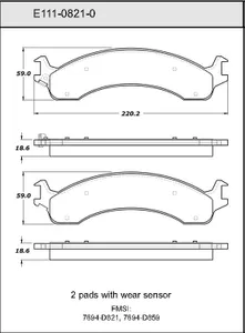 Bendix DISC PAD 445040 