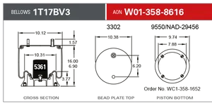 Firestone 1T17BV3 AIR 592184 