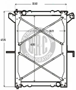 Detroit Radiator Freightliner 1440030 