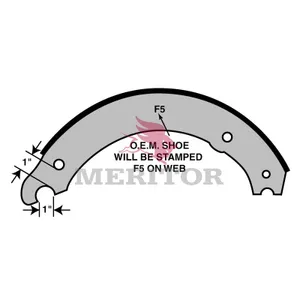 Meritor Reman Shoe 1010012 