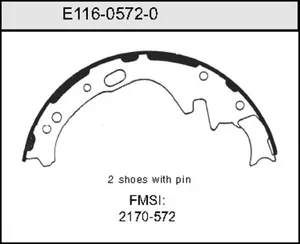 Bendix BRAKE SHOE 447768 