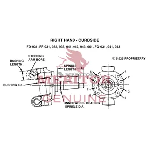Meritor KNUCKLE ASSEMBLY 731742 