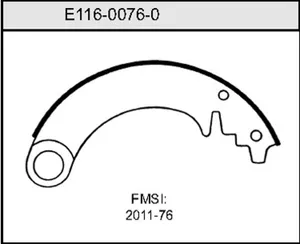 Bendix BRAKE SHOE 454044 