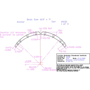 Abex BK LINING 277480 