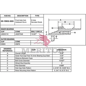 Meritor Ay-Frt Hub 717634 